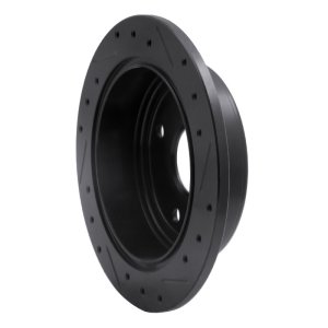 Chevrolet Optra Brake Rotor (1) - Rear Left - R1 Concepts - Drilled & Slotted - Black - `04-`10